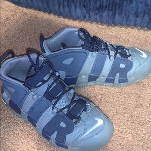 Blue and grey uptempos size 6